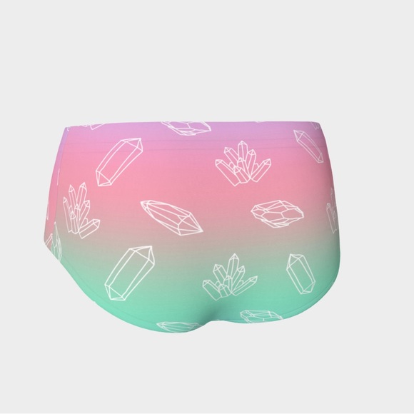 Ombré crystal 2 piece rave outfit - Picture 5 of 5